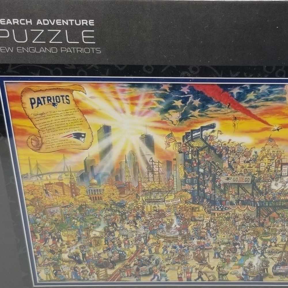 New England Patriots NFL Search Puzzle 500 Pieces 24x18 Ages 6+ Football Sports